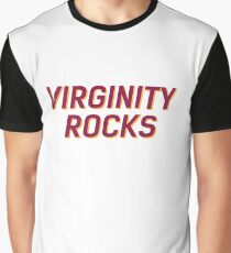 Virginity Rocks Weiß oder Schwarz Grafik T-Shirt