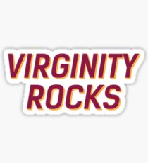 Virginity Rocks White or Black Sticker