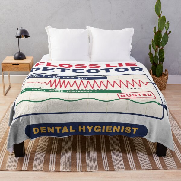 Item preview, Floss Lie Detector Funny Dental Hygienist Gift designed and sold by Inside Joke Studio.