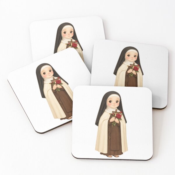Item preview, Saint Therese of Lisieux Catholic Little Flower Kawaii designed and sold by I Say Heaven.
