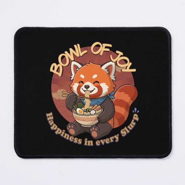 Item preview, Kawaii Red Panda Ramen - Bowl of Joy Happiness in Every Slurp designed and sold by JvW studios.