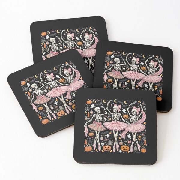 Item preview, Skeleton Ballerinas Spooky Halloween Art designed and sold by GiaoCalonas.