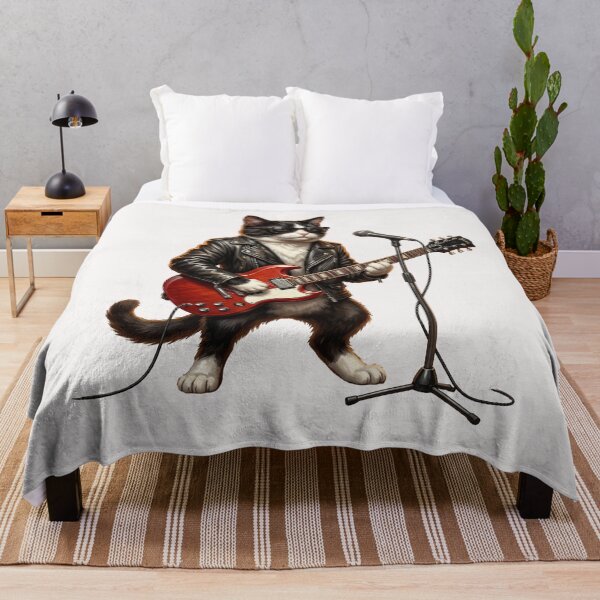 Item preview, Rock Star Cat with Guitar designed and sold by Glamalt.