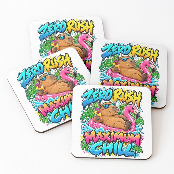 Item preview, Zero Rush Maximum Chill Funny Capybara designed and sold by BAAKSHOP.
