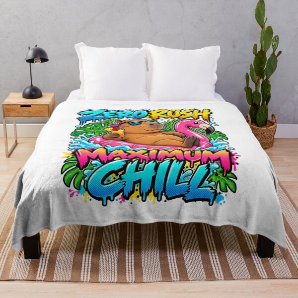 Item preview, Zero Rush Maximum Chill Funny Capybara designed and sold by BAAKSHOP.