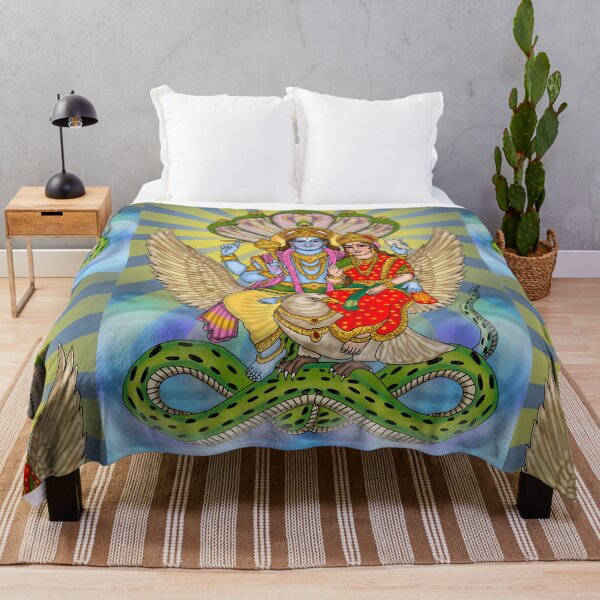 Item preview, Lord Lakshmi Narayana Digital Drawing | Vishnu and Lakshmi Hindu Art designed and sold by Harshit_Digital_Arts.