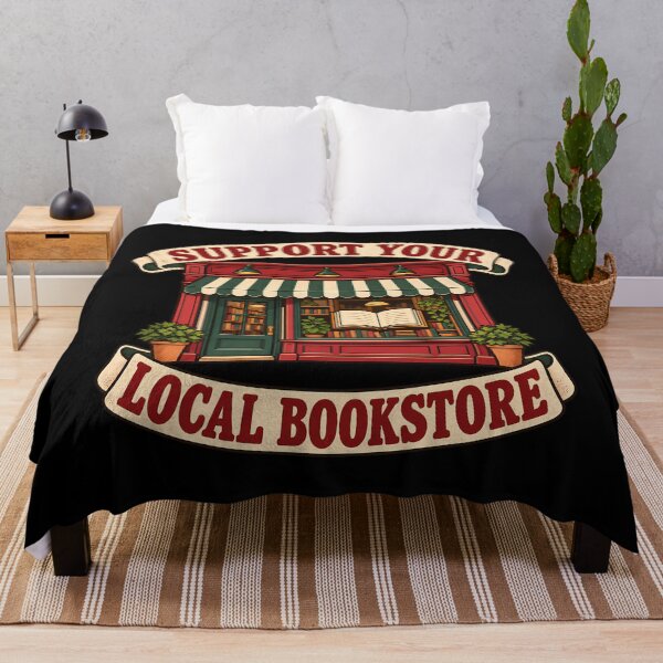 Item preview, Support Your Local Bookstore Reading Literature Reader Bookish Vintage designed and sold by Photo-Sphere101.