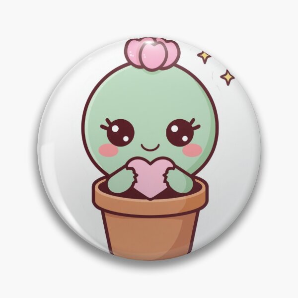 Item preview, Emotional Support Cactus with Pink Heart designed and sold by KunalCreative.