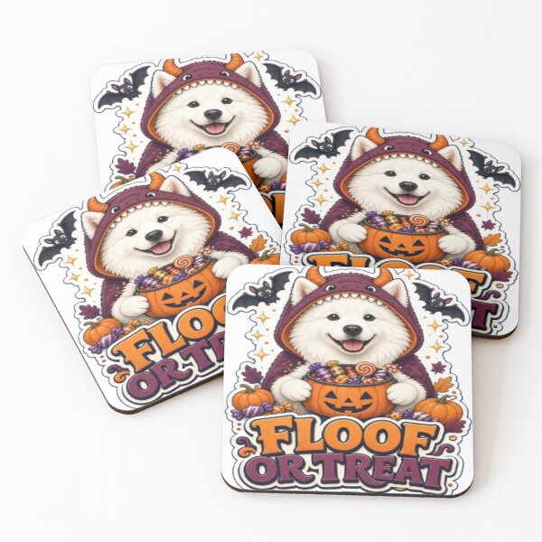 Item preview, Floof or Treat – Samoyed Halloween Dog designed and sold by ClaussShop.
