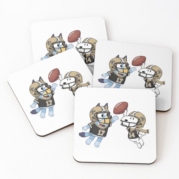 Item preview, Bluey And Snoopy New Orleans Saints Football Catch Game Day designed and sold by DamianRoy88.