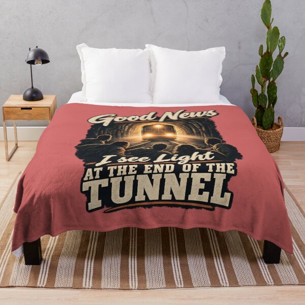 Item preview, Light At The End Of The Tunnel Train | Sarcastic Dark Humor Tee designed and sold by Xtremetiaan.