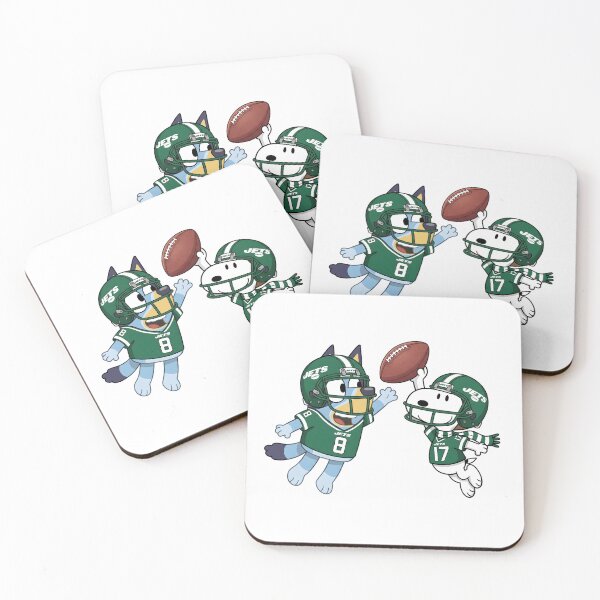 Item preview, Bluey And Snoopy New York Jets Football Catch Game Day designed and sold by DamianRoy88.