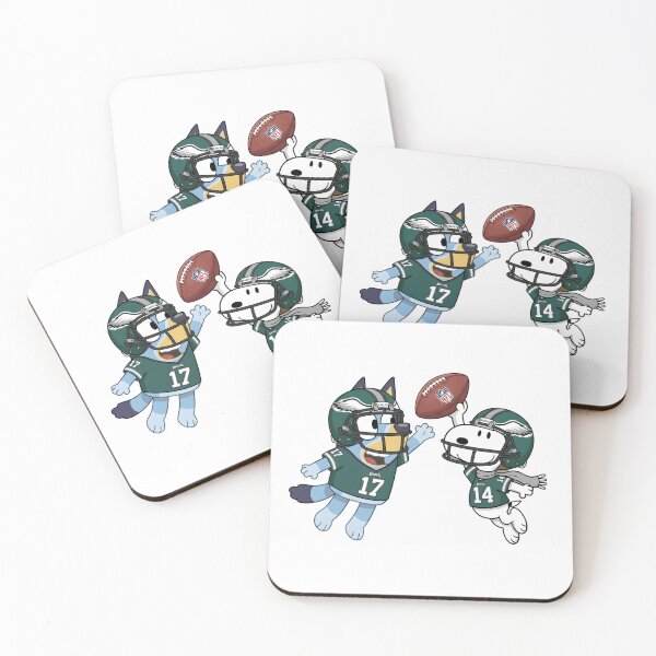 Item preview, Bluey And Snoopy Philadelphia Eagles Football Catch Game Day designed and sold by DamianRoy88.
