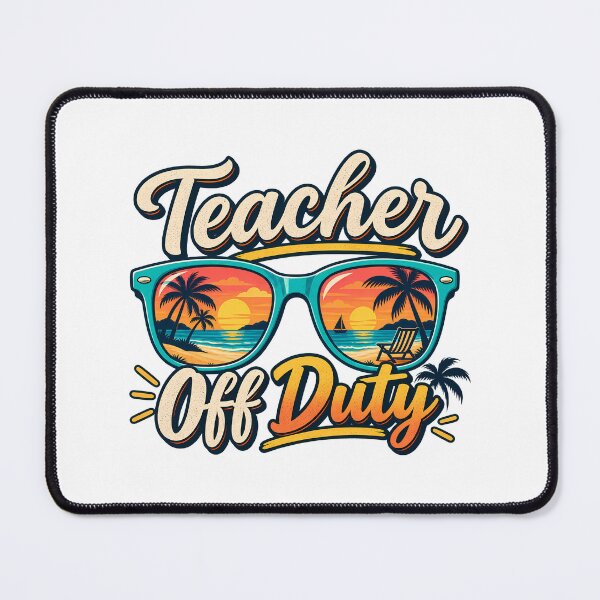 Item preview, Teacher Off Duty Educator Summer Vacation Tropical Sunset Sunglasses Vintage designed and sold by Photo-Sphere101.