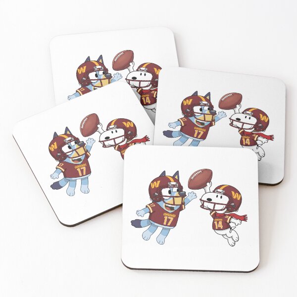 Item preview,  Bluey And Snoopy Washington Commanders Football Catch Game Day designed and sold by DamianRoy88.