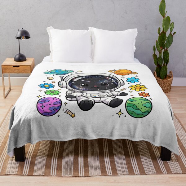 Item preview, Cute Space Cat Astronaut With Colorful Planets designed and sold by DANDACHA .