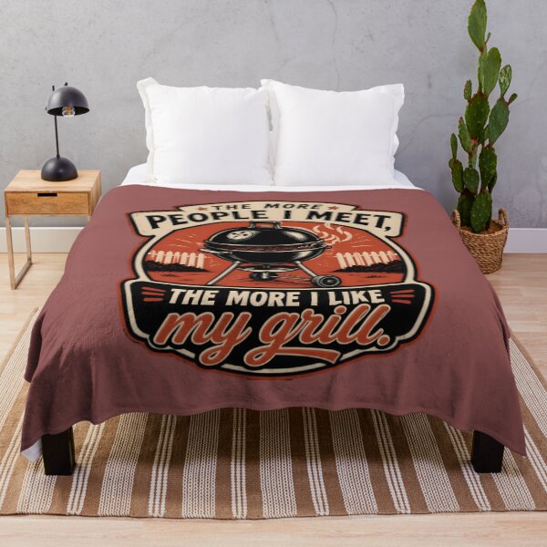 Item preview, The More People I Meet The More I Like My Grill - Funny BBQ Shirt designed and sold by Xtremetiaan.