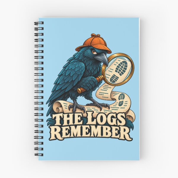 Item preview, The Logs Remember – Raven Digital Forensics Detective designed and sold by Ink and Wink.