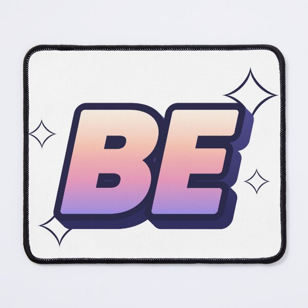 Item preview, Be Pastel Gradient Sparkle Lettering Bold Typography Art designed and sold by ssidexp09.