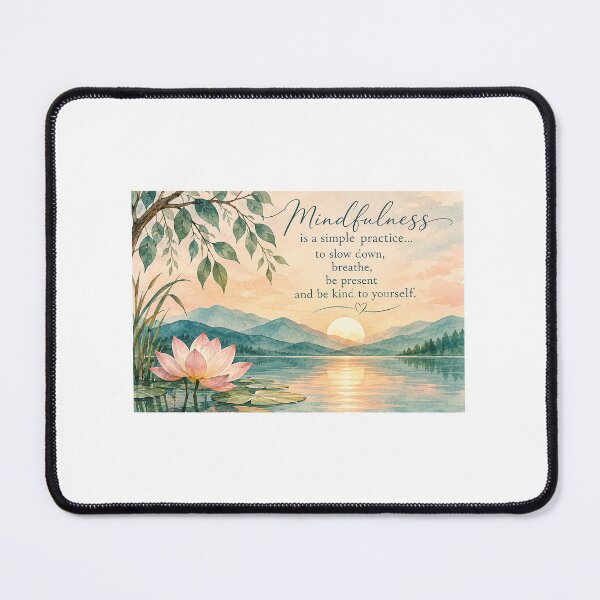 Item preview, Lotus Lake Mindfullness designed and sold by LittlePatterns.