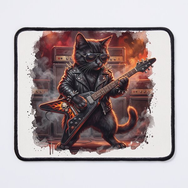 Item preview, Heavy Metal Cat Flying V Guitar designed and sold by Glamalt.
