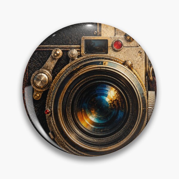 Item preview, Golden Hourfinder – Vintage Camera Lens Art designed and sold by astersgraphics.
