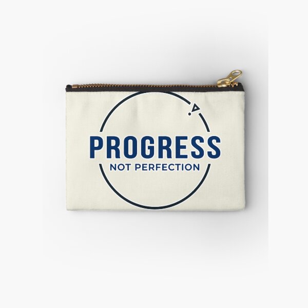 Item preview, Progress Not Perfection Motivational Typography – Growth Mindset Art designed and sold by Tee-Show.