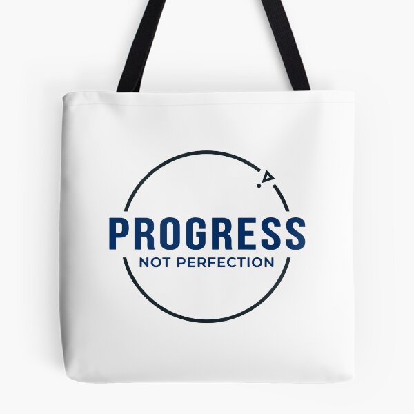 Item preview, Progress Not Perfection Motivational Typography – Growth Mindset Art designed and sold by Tee-Show.
