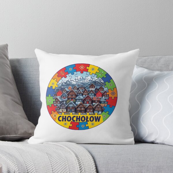 Item preview, Chocholow Poland Tatra Highlander Wooden Village Puzzle Art Sticker designed and sold by Imaginarium of Chaos falcon88 .