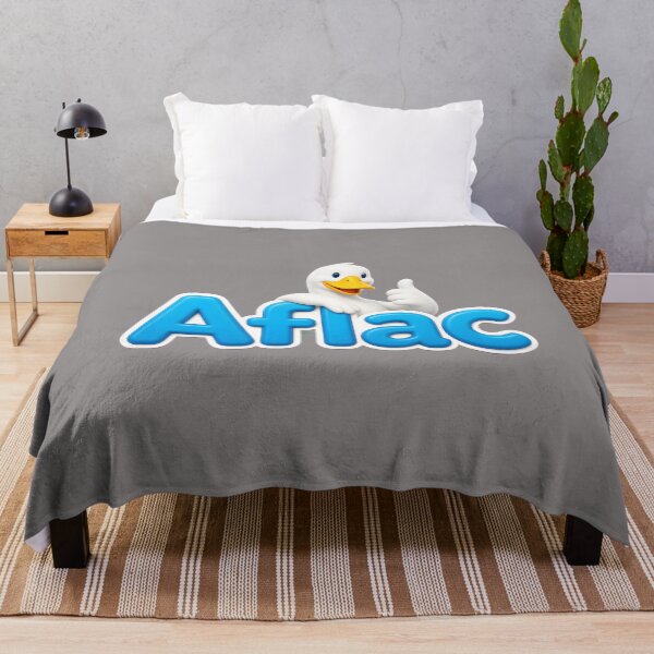 Item preview, Aflac-Duck-Logo-Blue-Letters designed and sold by SandraMaisinger.