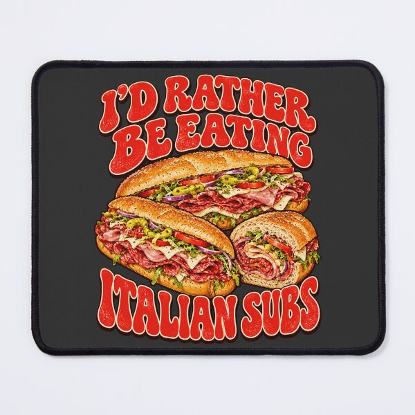 Item preview, Italian Subs Retro Deli Sandwich Art Funny Food Lover Quote designed and sold by AmiGraph.