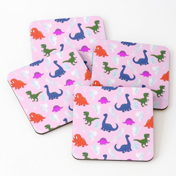 Item preview, Colourful Whimsical Dinosaur Seamless Pattern – Playful Prehistoric Illustration designed and sold by zvbillustration.