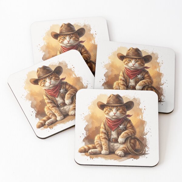 Item preview, Cowboy Cat Sheriff Hat designed and sold by Glamalt.