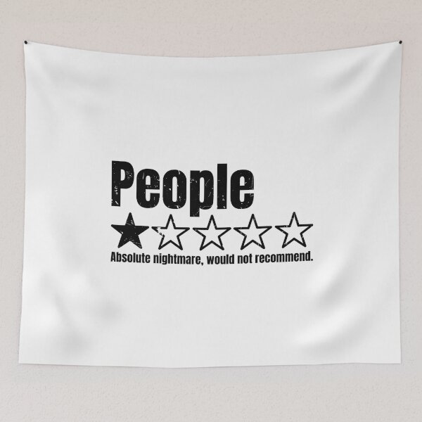 Item preview, People Absolute Nightmare Would Not Recommend Misanthrope Introvert Sarcasm Humor designed and sold by Dondonmart.