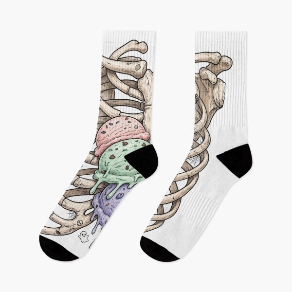 Item preview, Skeleton with ice-cream design  designed and sold by Omahsales.