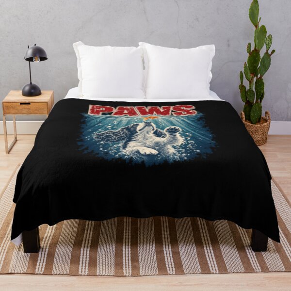 Item preview, English Springer Spaniel PAWS Funny Shark Movie Parody designed and sold by clickmostro.