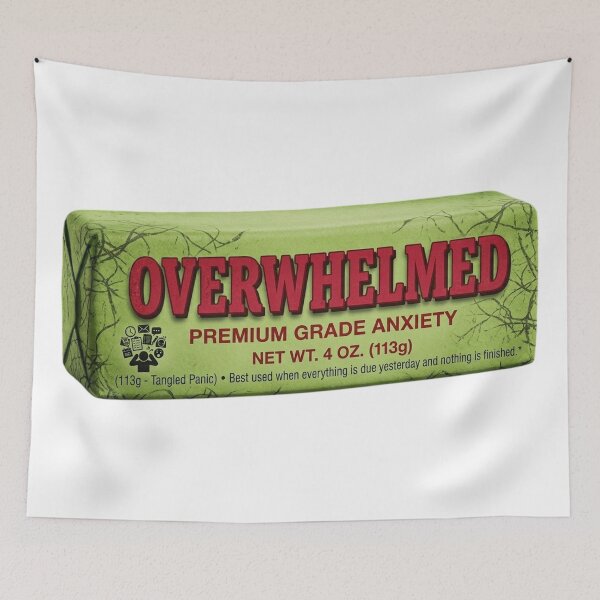 Item preview, Funny Overwhelmed Butter Stick Meme designed and sold by InkShiftLabs.
