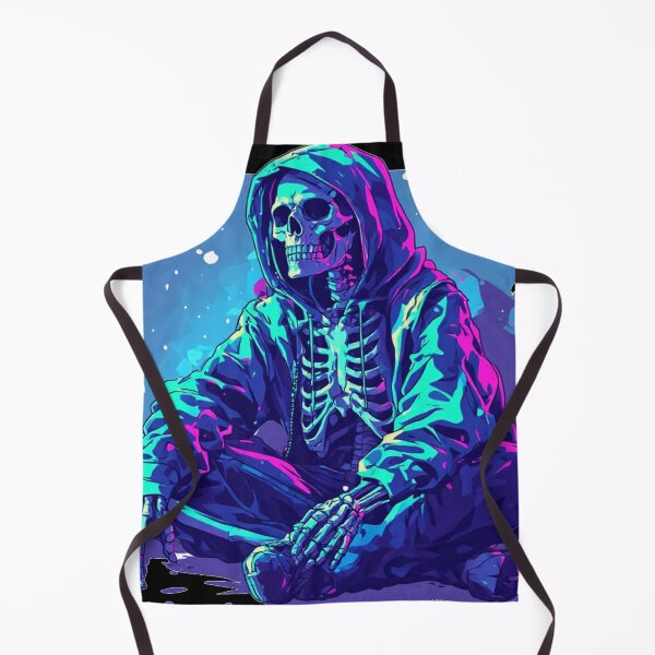 Item preview, Neon Skeleton Hoodie Cyberpunk Gothic Streetwear Art designed and sold by FusionCipher.