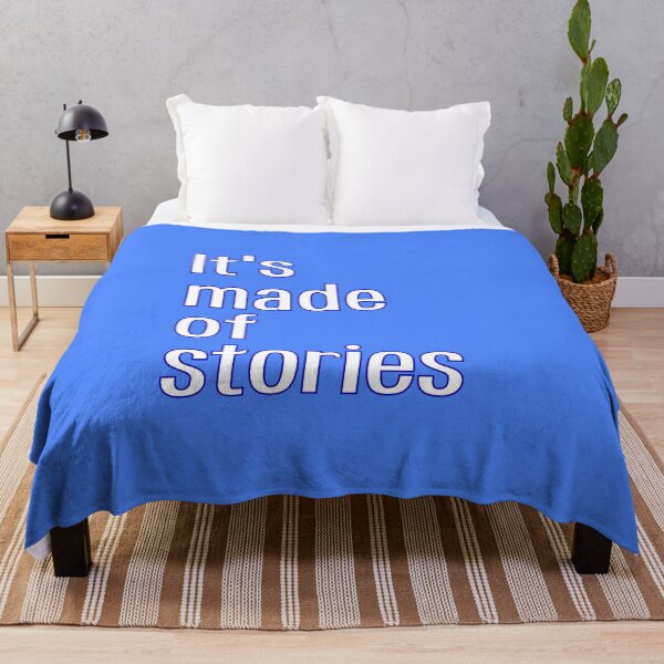 Item preview, (Blue) It's Made Of Stories Minimalist Quote Art designed and sold by r-wan-design.