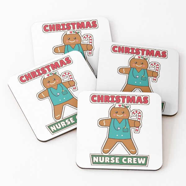 Item preview, Christmas Nurse Crew Gingerbread in Scrubs with Candy Cane designed and sold by Laminou91.
