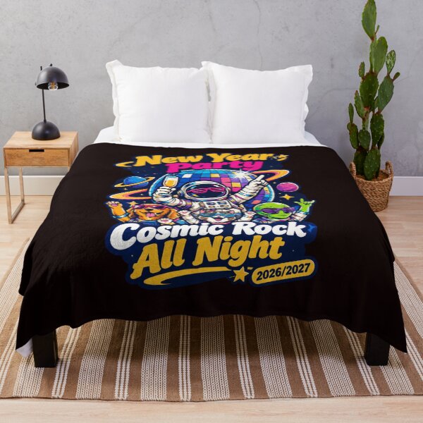 Item preview, New Year Party Cosmic Rock All Night 2026/2027 designed and sold by Aneta-Design.