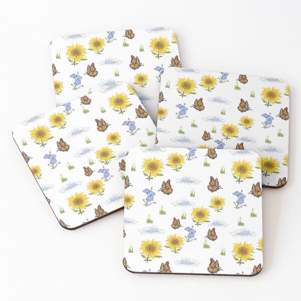 Item preview, Sunflowers and Butterflies Sunlit Pattern designed and sold by hopenoli_art.