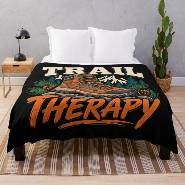 Item preview, Trail Therapy Hiking Boot Nature Lover Mountain Outdoor designed and sold by Photo-Sphere101.