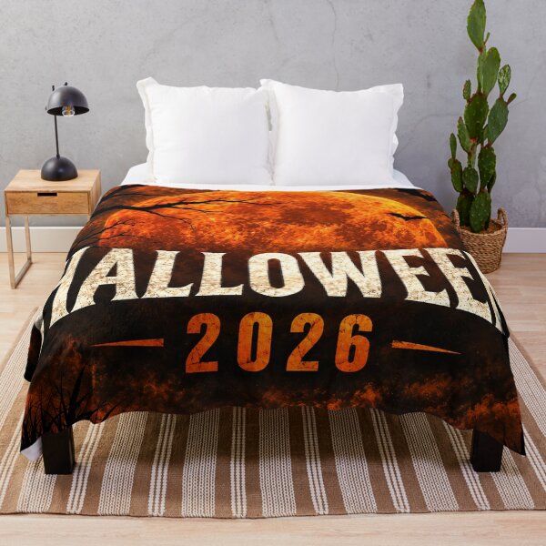 Item preview, Halloween, spooky, orange moon, bats, gothic, horror, autumn, October, haunted, 2026 designed and sold by Wowbuystore.