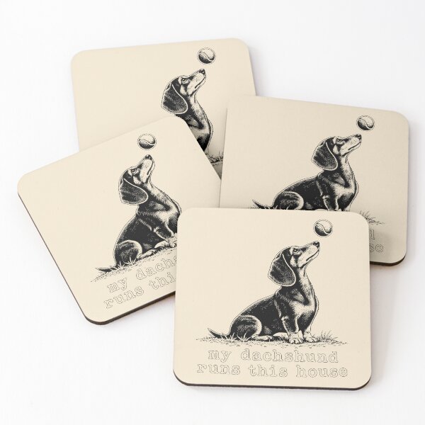 Item preview, My Dachshund runs this house - Watching Ball Vintage Engraving Pet Owner Humor  designed and sold by AmiGraph.