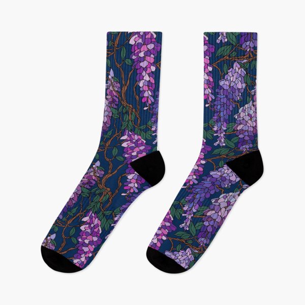 Item preview, Stained Glass Wisteria Pattern designed and sold by leeleeandthebee.