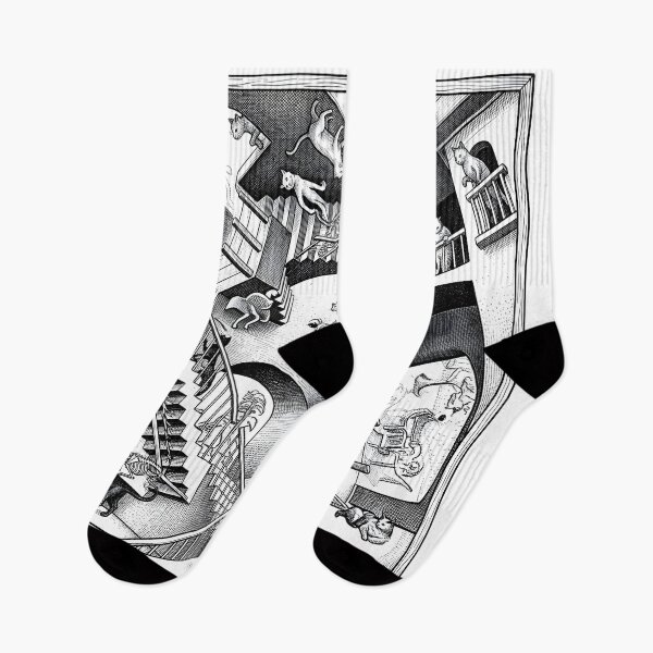 Item preview, Schrödinger's Cats Escher Illusion Art designed and sold by Sybille-Yates.