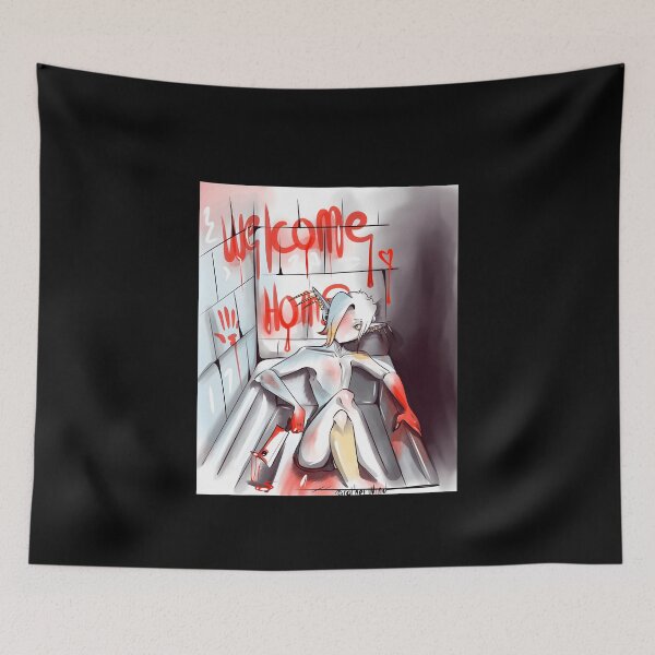 Item preview, Dark Fantasy Demon in Bathtub with Bloody Cleaver designed and sold by elijbclaude.