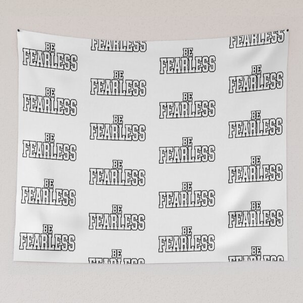 Item preview, Be Fearless Motivational Typography Sticker designed and sold by Surabi-studio.
