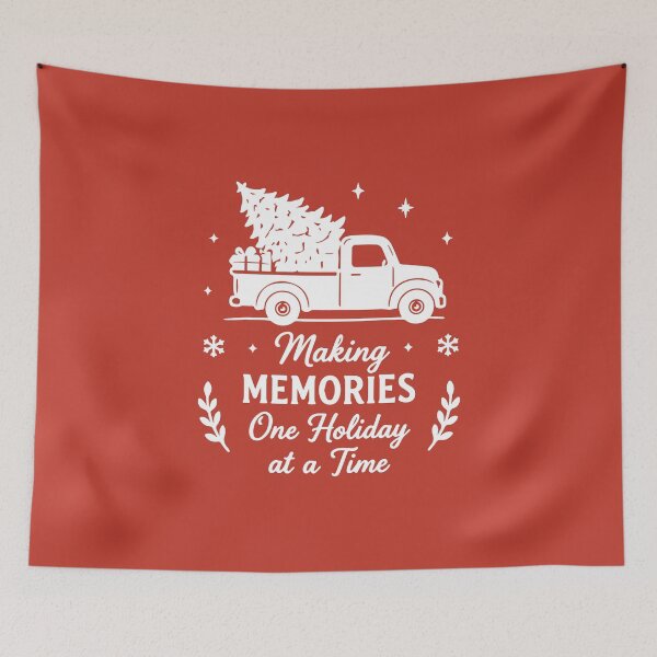 Item preview, Making Memories One Holiday At A Time – Vintage Christmas Truck Art designed and sold by Tklezardesigns.